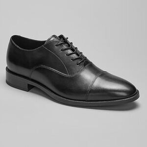 Cole Haan Black Leather Cap Toe Oxford Shoes Lace Up Grand Foam Mens 12M